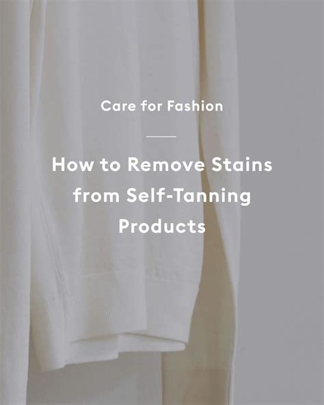 self tanning stains on clothes